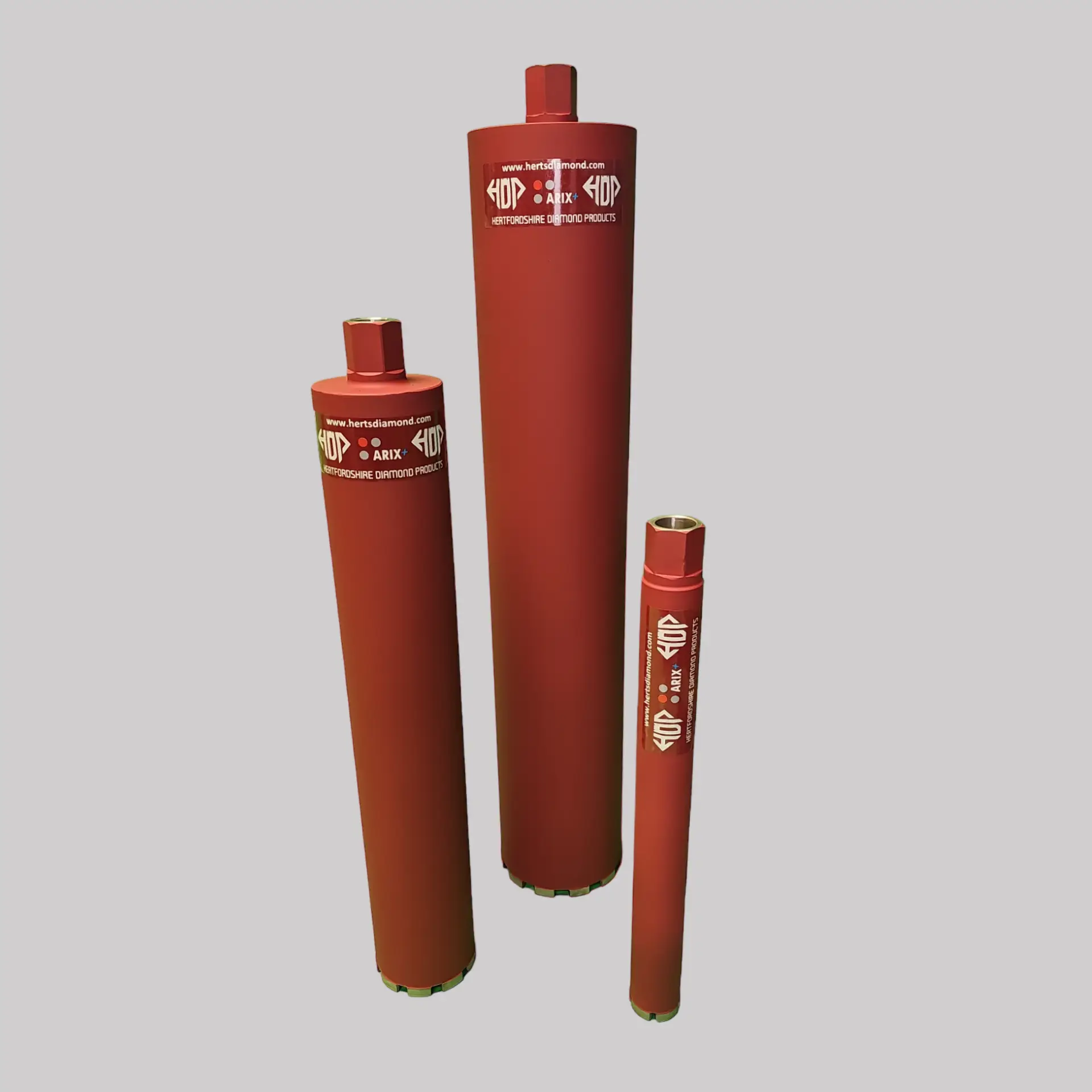 Arix+ Core drill range, Same as the Classic Arix but with extra Diamond in the Roof Top Tip, meaning it is faster starting and even 15% longer life that the standard Arix